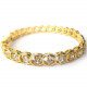 Golden Bangle Studded with Sparking Stones