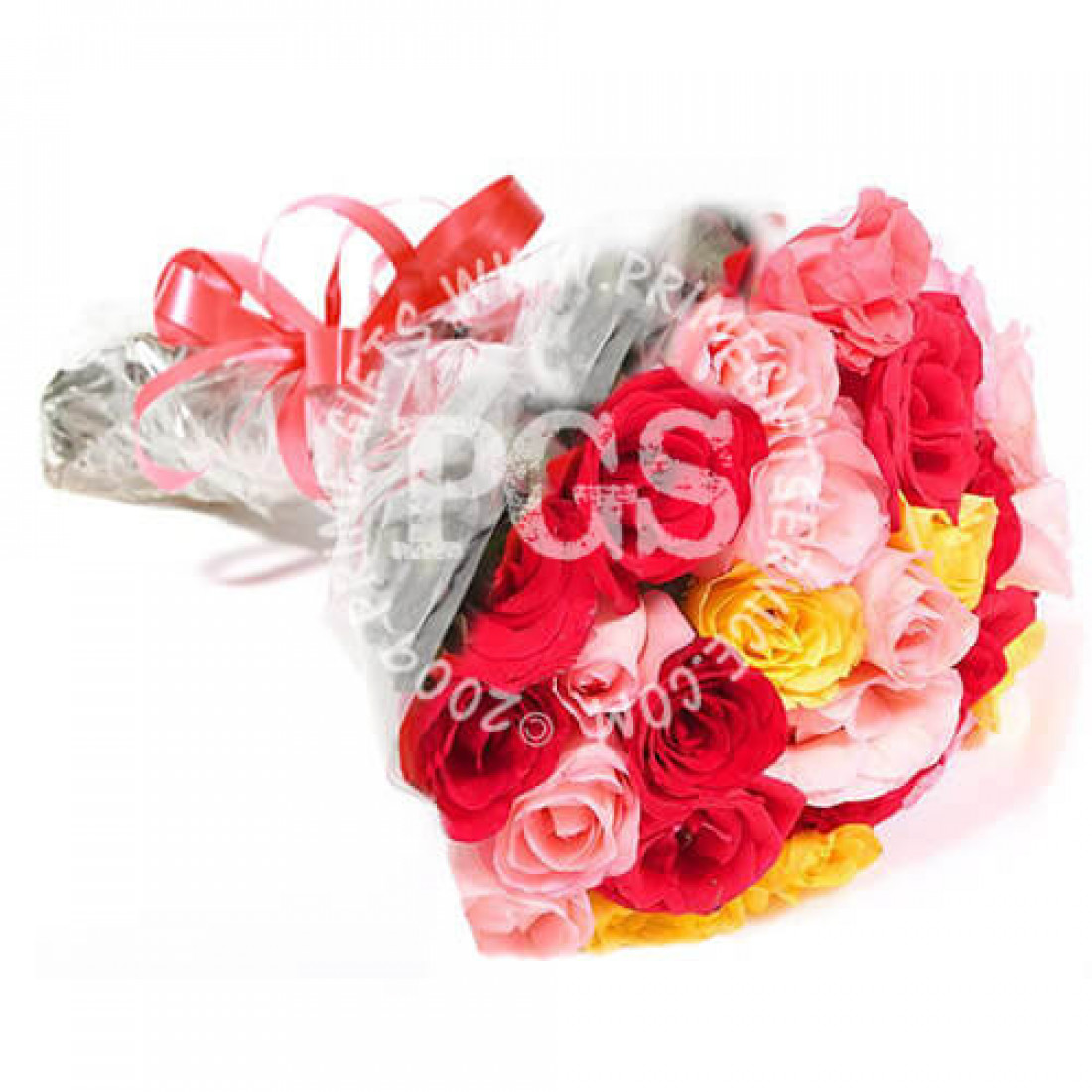 Send 24 Mix Roses bouquet to Pakistan | PrimeFlowersPK