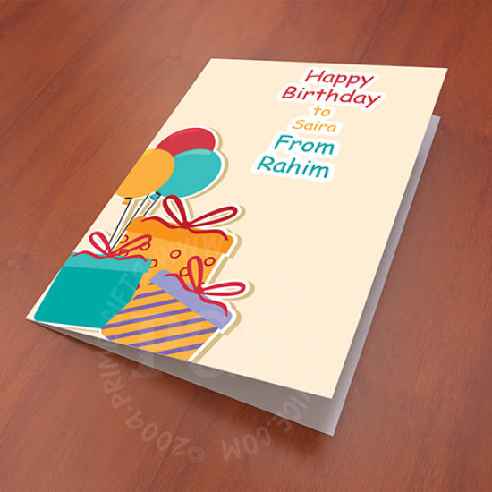 Birthday Personalised Card