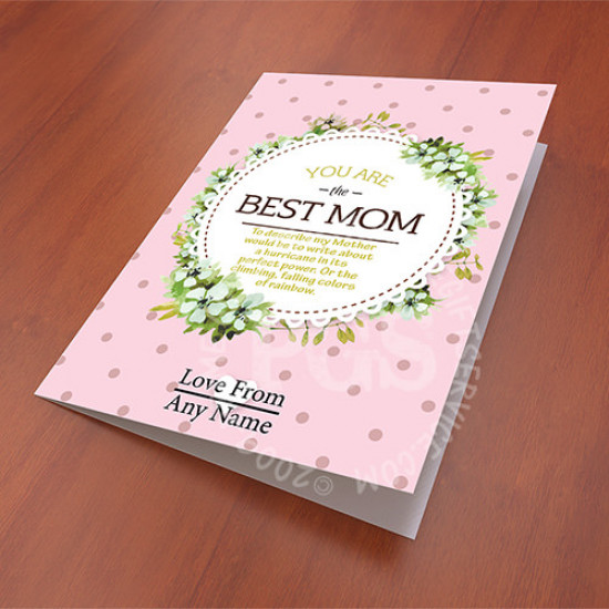 You are the best Mom Card