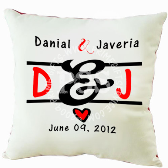 Anniversary Name Cushion