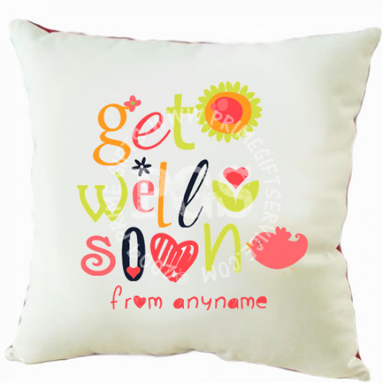 Get Well Soon Personalised Cushion