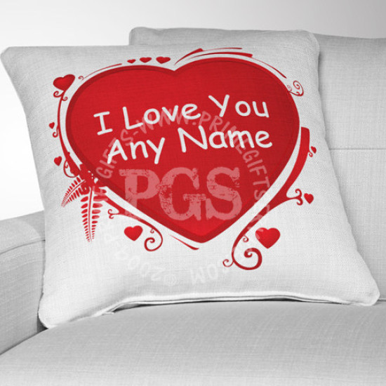 I Love You Name Cushion