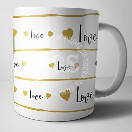 Small Hearts Picture Mug