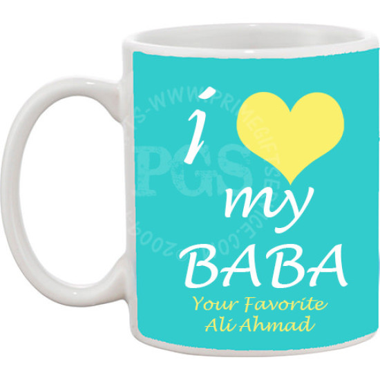 I Love my Baba Personlised Mug