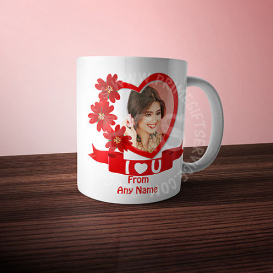 I Love You Personlised Picture Mug