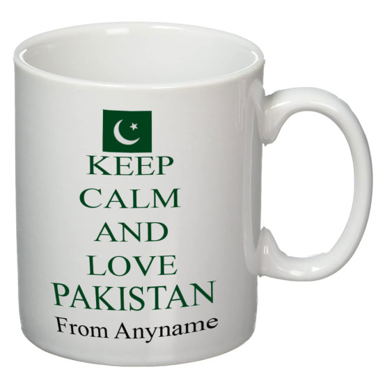 Keep Calm and Love Pakistan Personalized Mug