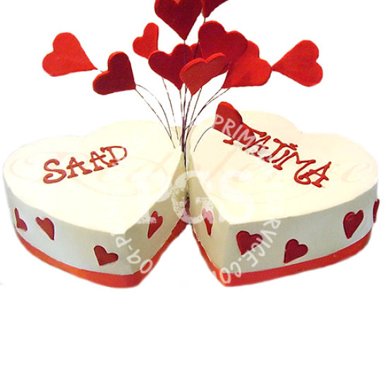 Double Heart Love Cake from Redolence Bake Studio