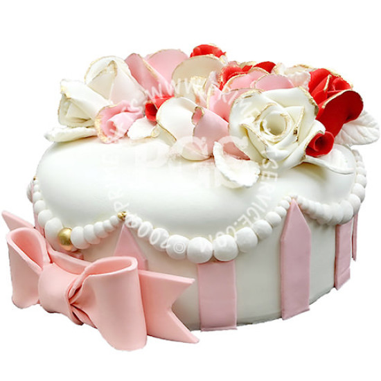 Redolence Pink and White Flower Cake 4Lbs