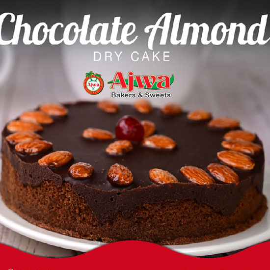 2lbs Almond Chocolate Dry Cake from Ajwa bakers 2lbs Almond Chocolate Dry Cake from Ajwa bakers
