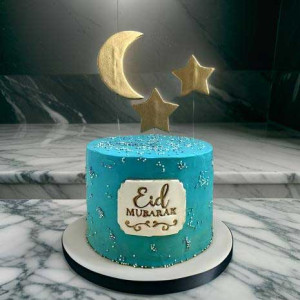 Star and Moon Eid Cake Star and Moon Eid Cake