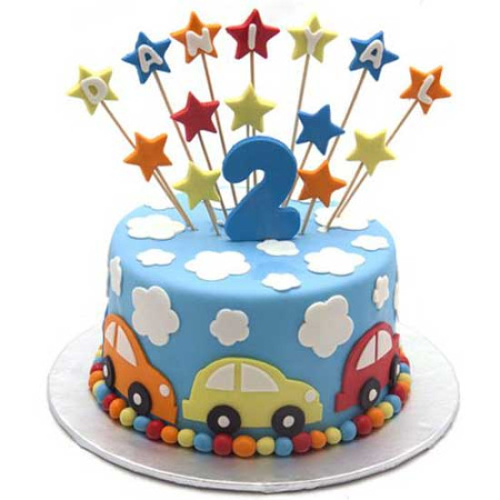 4lbs Car Theme Cake 4lbs Car Theme Cake