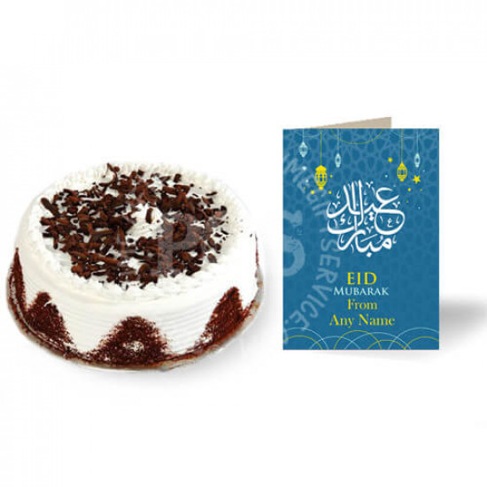 Cake with Eid Card