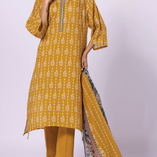 Unstitched Printed Lawn 3 Pieces Lawn by Khaadi