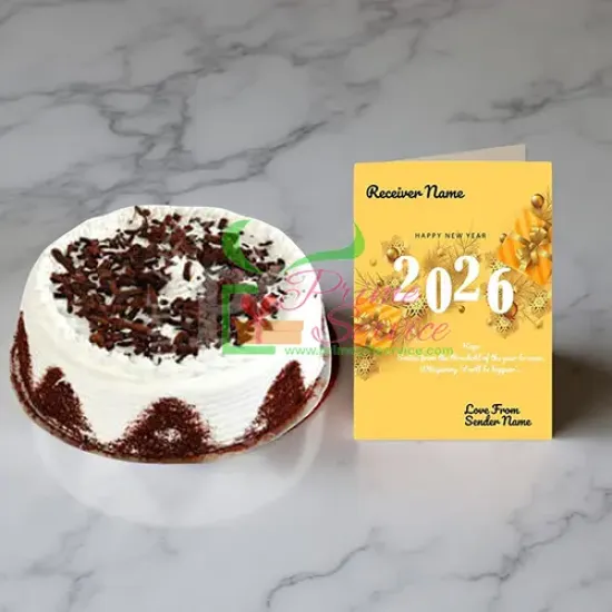 Black Forest New Year Cake