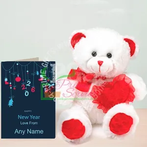 Cuddly New Year Teddy Gift