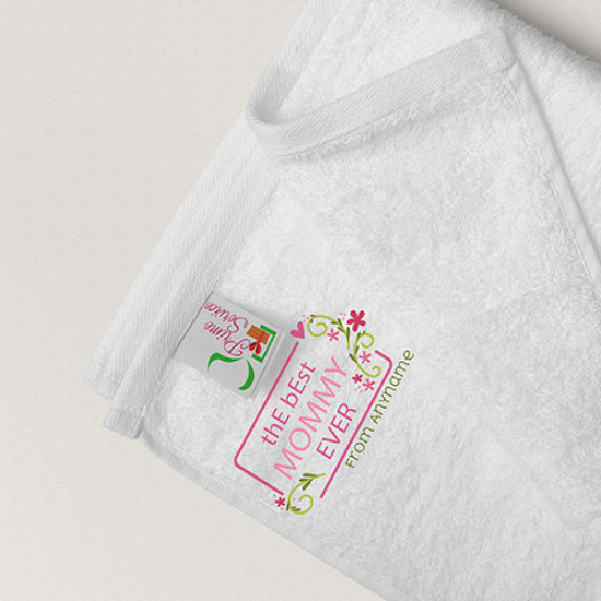 Best Mommy Ever Personalised Towel Best Mommy Ever Personalised Towel