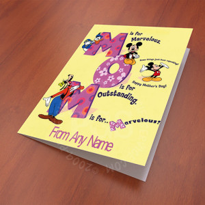 Mother Day Disney Card Mother Day Disney Card