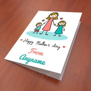 Cute Drawing Mother Day Card Cute Drawing Mother Day Card