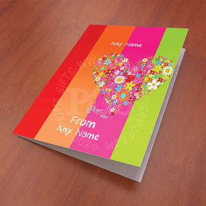 Personalised Heart Card Personalised Heart Card
