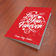 Love You Forever Red Card