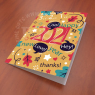 New Year Celebration Personalised Card