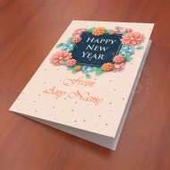 New year Personalised Floral Card