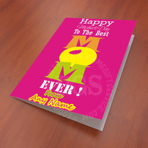 Pink Mothers Day Card Pink Mothers Day Card