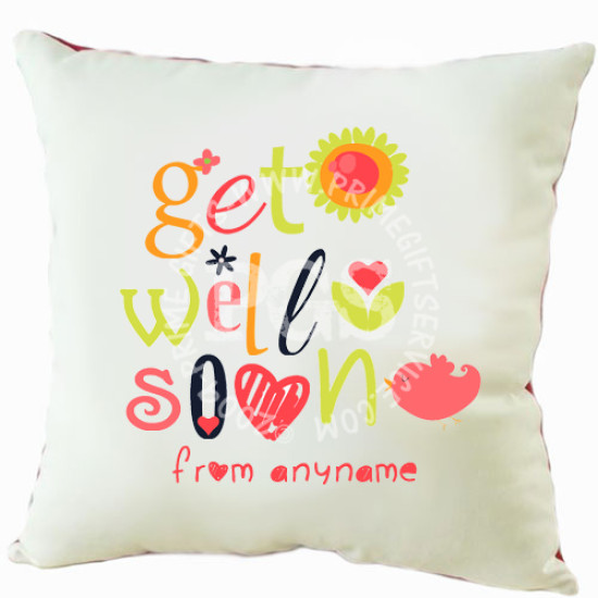 Get Well Soon Personalised Cushion Get Well Soon Personalised Cushion