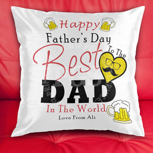 Happy Father's Day Personlised Cushion Happy Father's Day Personlised Cushion