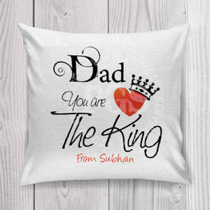 King Dad Personlised Cushion King Dad Personlised Cushion