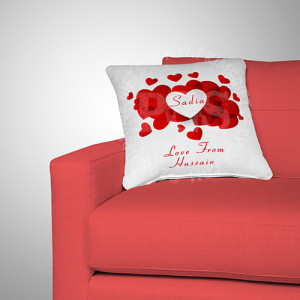 Red Heart  Valentine Cushion Red Heart  Valentine Cushion