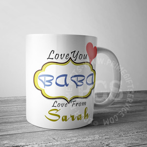 Love You Baba Mug Love You Baba Mug