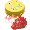 Free Roses with Eid Cake