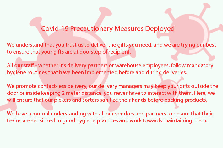 Covid-19 Precautionary Measures for online birthday gifts delivery during quarantine
